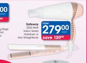 Safeway 2200 Watt Salon Series Hairdryer Or Hair Straightener-Each