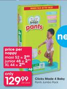 Clicks Made 4 Baby Pants Jumbo Pack-Per Pack