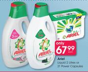 Ariel Liquid 2 Ltrs Or 21 Power Capsules-Each