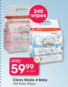 Clicks Made 4 Baby 480 Baby Wipes-Per Pack