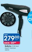 Babyliss 2100 Watt Expert Hair Dryer D321E-Each