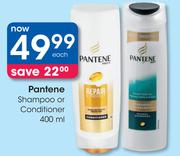 Pantene Shampoo Or Conditioner-400ml Each