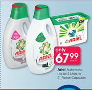 Ariel Automatic Liquid-2Ltr Or 21 Power Capsules-Each