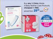 Clicks Made 4 Baby Mother Care Products-Each