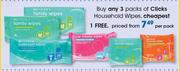 Clicks Household Wipes-Per Pack