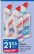Harpic White & Shine Toilet Cleaner-750ml Each