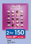 Lindt Mini Pralines-2x100g Per Offer
