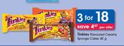 Tinkies Flavoured Creamy Sponge Cakes-3x45g Per Offer