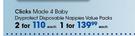 Clicks Made 4 Baby Dryprotect Disposable Nappies Value Pack-Each
