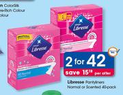Libresse Pantyliners Normal Or Scented-2 x 40 Pack