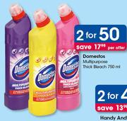 Domestos Multipurpose Thick Bleach-2 x 750ml