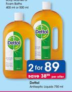 Dettol Antiseptic Liquids-2 x 750ml	