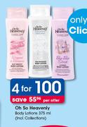 Oh So Heavenly Body Lotions-4 x 375ml