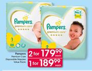 Pampers Premium Care Disposable Nappies Value Packs-Each