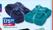 Clicks 6 Piece Towel Set-Per Set