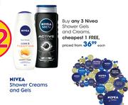 Nivea Shower Gels And Creams-Each