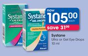 Systane Ultra Or Gel Eye Drops-10ml Each