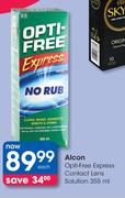 Alcon Opti Free Express Contact Lens Solution-355ml Each
