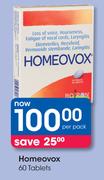 Homeovox 60 Tablets-Per Pack