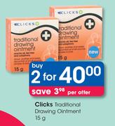 Clicks Traditional Drawing Ointment-2 x 15g 
