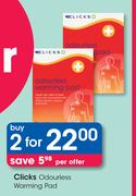 Clicks Odourless Warming Pad-For 2