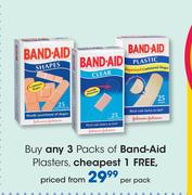 Band Aid Plasters-Per Pack