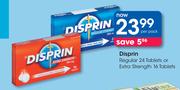 Disprin Regular 24 Tablets Or Extra Strength 16 Tablets-Per Pack