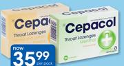 Cepacol 24 Throat Lozenges Menthol Or Honey & Lemon-Per Pack