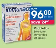 Vitabiotics Selenium+ Immunace 30 Tablets-Per Pack