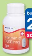 Clicks Vitamin C 1000 mg 100 Tablets-For 2