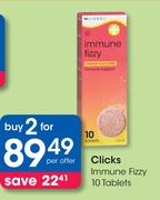 Clicks Immune Fizzy 10 Tablets-For 2