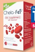 Chela-Fer Iron Supplement 24 mg 30 Tablets-Per Pack