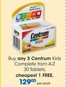 Centrum Kids Complete From A-Z 30 Tablets-Per Pack