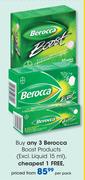 Berocca Boost Products (Excl.Liquid 15ml)-Each
