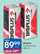 Bioplus Energy Syrup-500ml Each