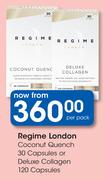 Regime London Coconut Quench 30 Capsules Or Deluxe Collagen 120 Capsules-Per Pack