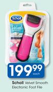 Scholl Velvet Smooth Electronic Foot File-Each