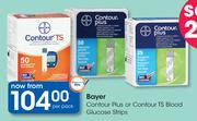 Bayer Contour Plus Or Contour TS Blood Glucose Strips-Per Pack