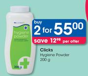 Clicks Hygiene Powder-2 x 200g