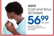 Advil Cold & Sinus 20 Tablets-Per Pack