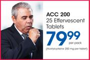 ACC 200 25 Effervescent Tablets-Per Pack