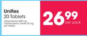 Uniflex 20 Tablets-Per Pack