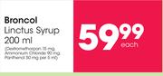 Broncol Linctus Syrup-200ml