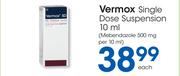 Vermox Single Dose Suspension-10ml 