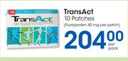 TransAct 10 Patches-Per Pack