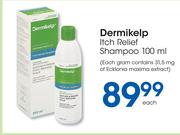 Dermikelp Itch Relief Shampoo-100ml Each