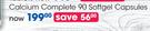 GNC Calcium Complete 90 Softgel Capsules-Per Pack