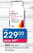 GNC Women's Evening Primrose Oil 1300 90 Softgels-Per Pack