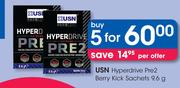 USN Hyperdrive Pre2 Berry Kick Sachets-5 x 9.6g