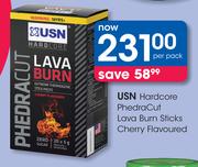USN Hardcore Phedra Cut Lava Burn Sticks Cherry Flavoured-Per Pack